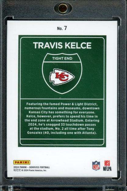 2024 Panini Donruss Travis Kelce Downtown SSP Chiefs - Trading Card Market