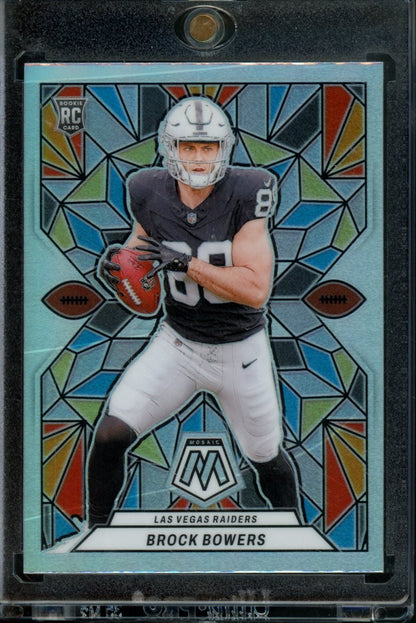 2024 Panini Mosaic Brock Bowers Stained Glass Rookie SSP Raiders - Trading Card Market