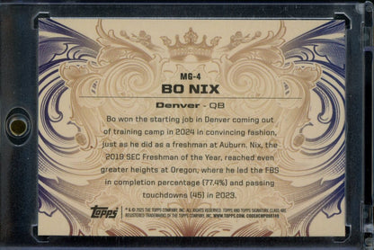 2024 Topps Signature Class Bo Nix Monarchs Of The Game Rookie SSP Broncos - Trading Card Market