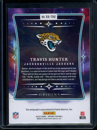 2025 Panini Origins Travis Hunter Rookie Auto Turquoise /25 Jaguars - Trading Card Market