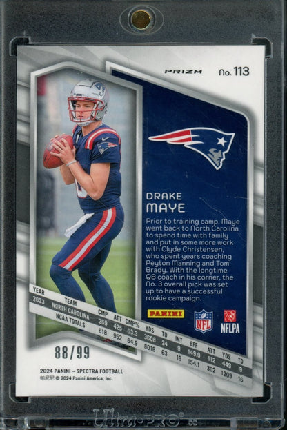 2024 Panini Spectra Drake Maye Rookie Celestial /99 Patriots - Trading Card Market