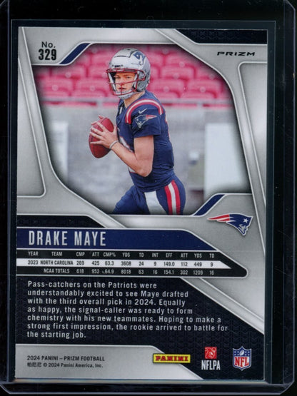 2024 Panini Prizm Drake Maye Rookie Silver Patriots - Trading Card Market