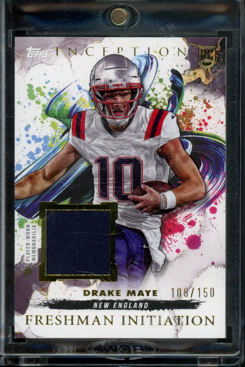 2024 Topps Inception Drake Maye Freshman Initiation Rookie Patch /150 Patriots - Trading Card Market