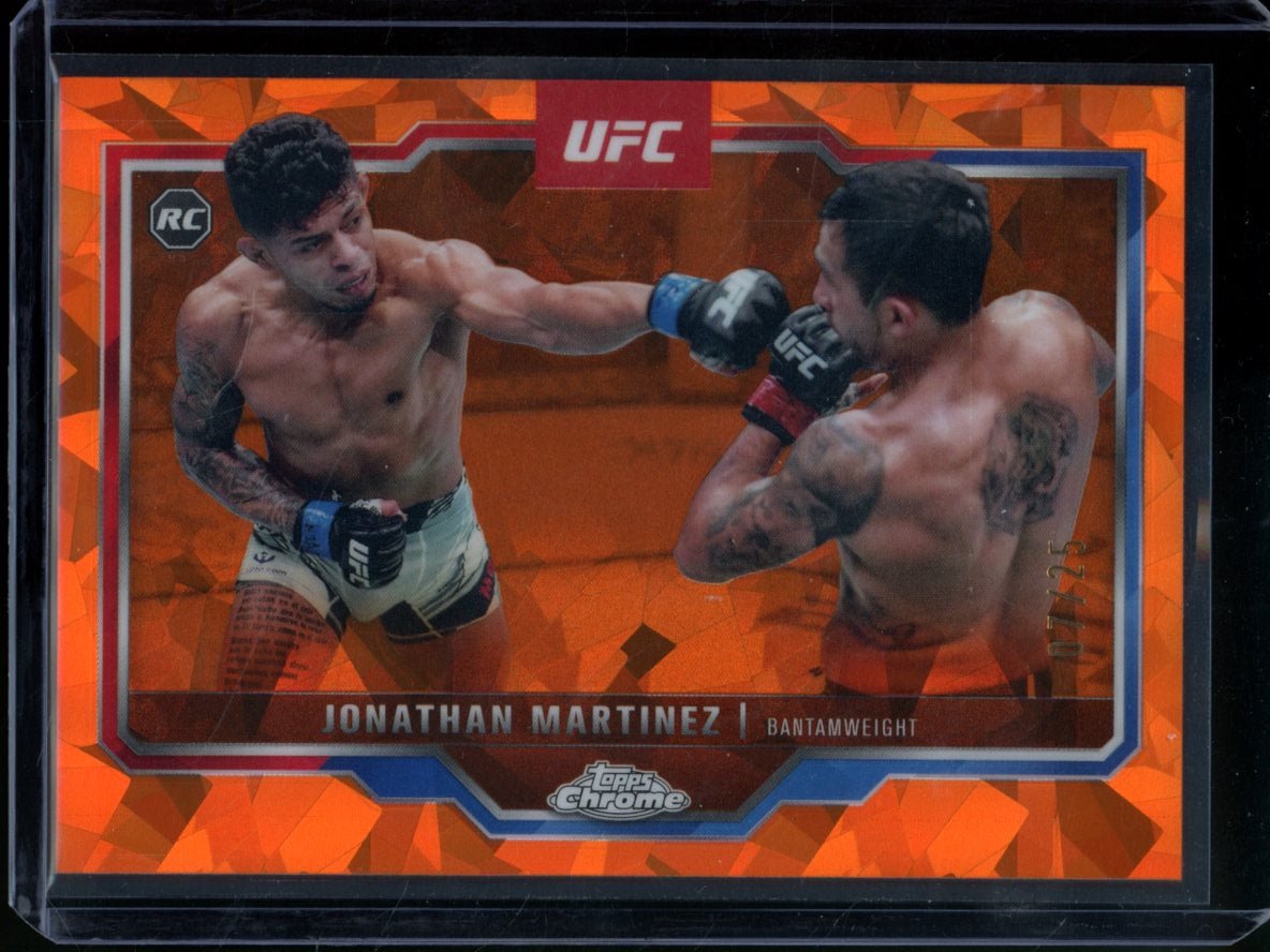 2025 Topps Chrome Sapphire Jonathan Martinez Rookie Orange /25 Bantamweight - Trading Card Market