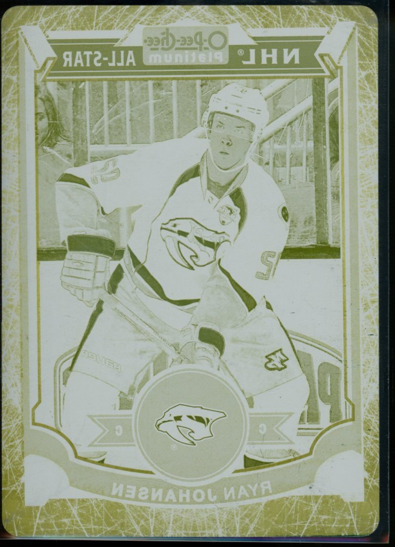 2016 Upper Deck O - Pee - Chee Platinum Ryan Johansen Printing Plate 1/1 Blue Jackets - Trading Card Market