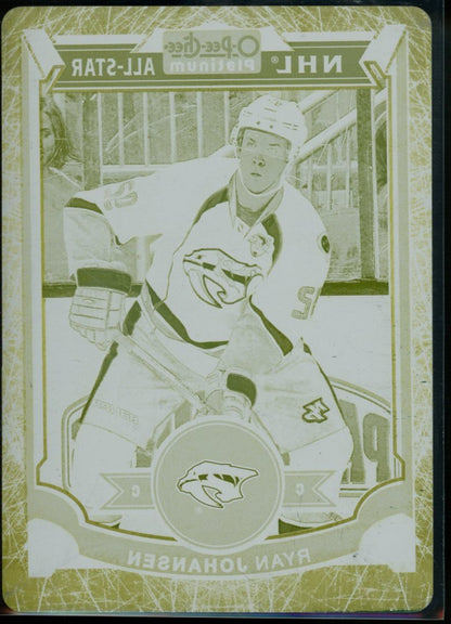 2016 Upper Deck O - Pee - Chee Platinum Ryan Johansen Printing Plate 1/1 Blue Jackets - Trading Card Market