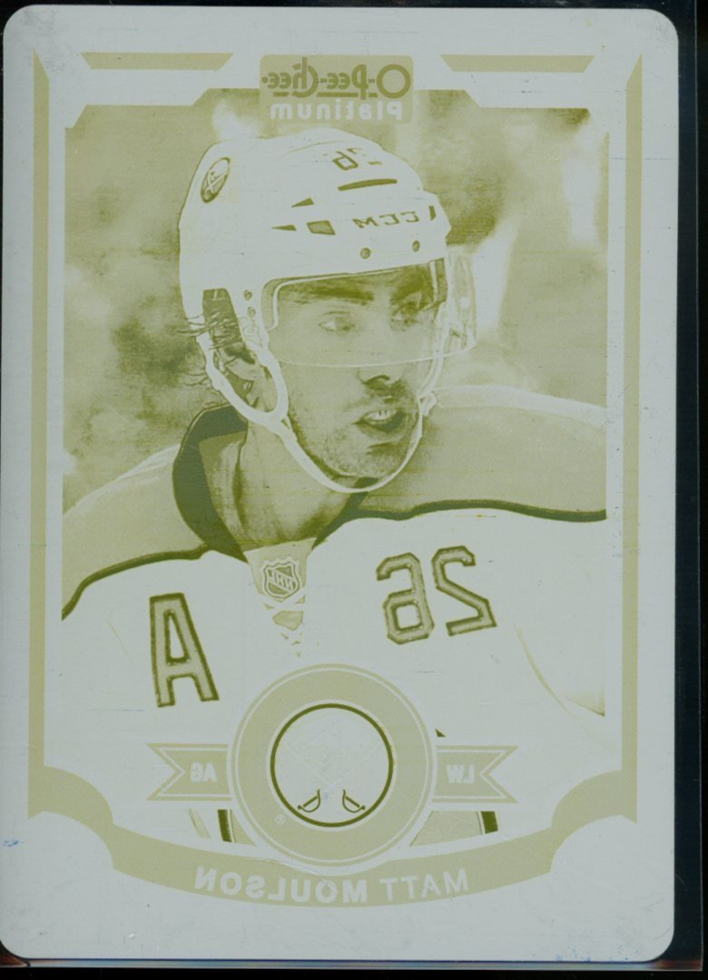 2016 Upper Deck O - Pee - Chee Platinum Matt Moulson Printing Plate 1/1 Sabres - Trading Card Market