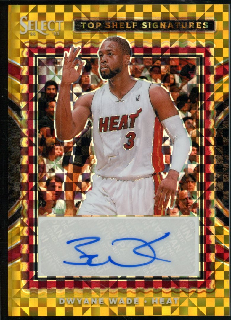 2025 Panini Prizm Dwyane Wade Top Shelf Signatures Gold SSP /10 Heat - Trading Card Market