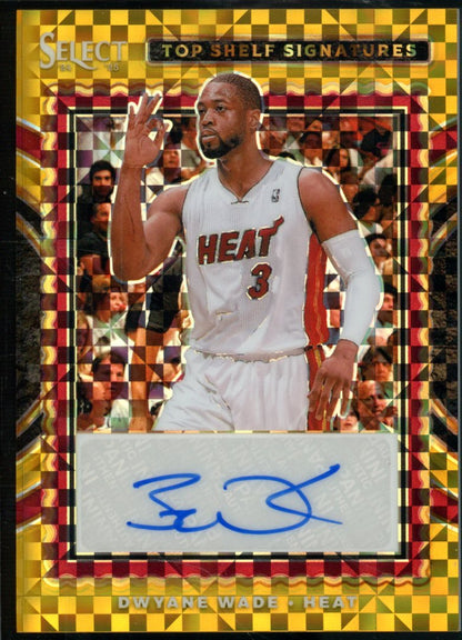 2025 Panini Prizm Dwyane Wade Top Shelf Signatures Gold SSP /10 Heat - Trading Card Market