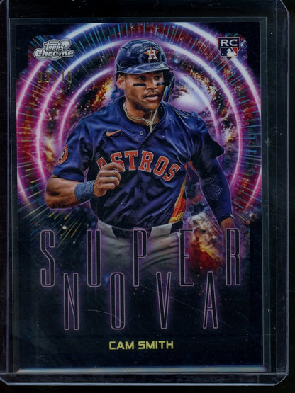 2025 Topps Chrome Cosmic Baseball Cam Smith Rookie Supernova SSP Black /10 Astros - Trading Card Market
