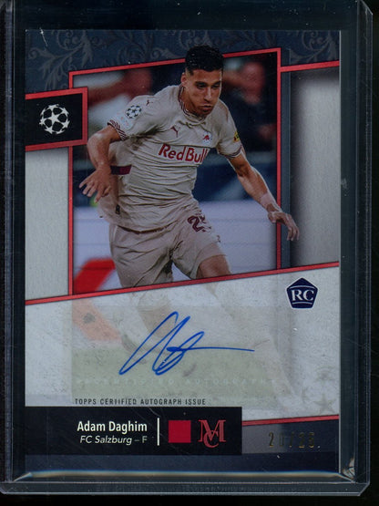 2025 Topps Museum Collection Soccer Adam Daghim Rookie Autograph /25 FC Salzburg - Trading Card Market