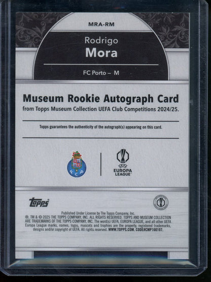 2025 Topps Museum Collection Soccer Rodrigo Mora Rookie Autograph /75 FC Porto - Trading Card Market