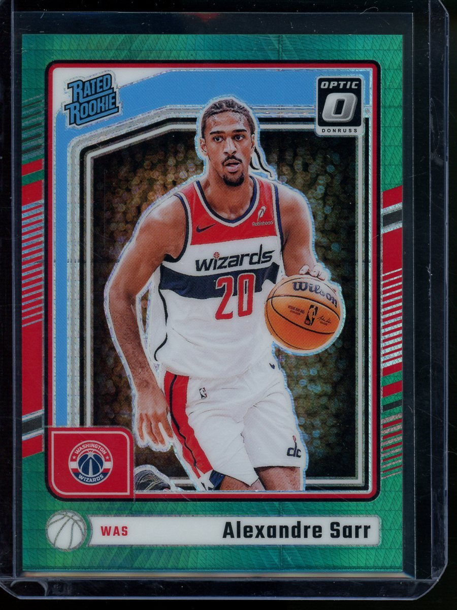 2025 Panini Optic Basketball Alexandre Sarr Rated Rookie Green /249 Wizards - Trading Card Market