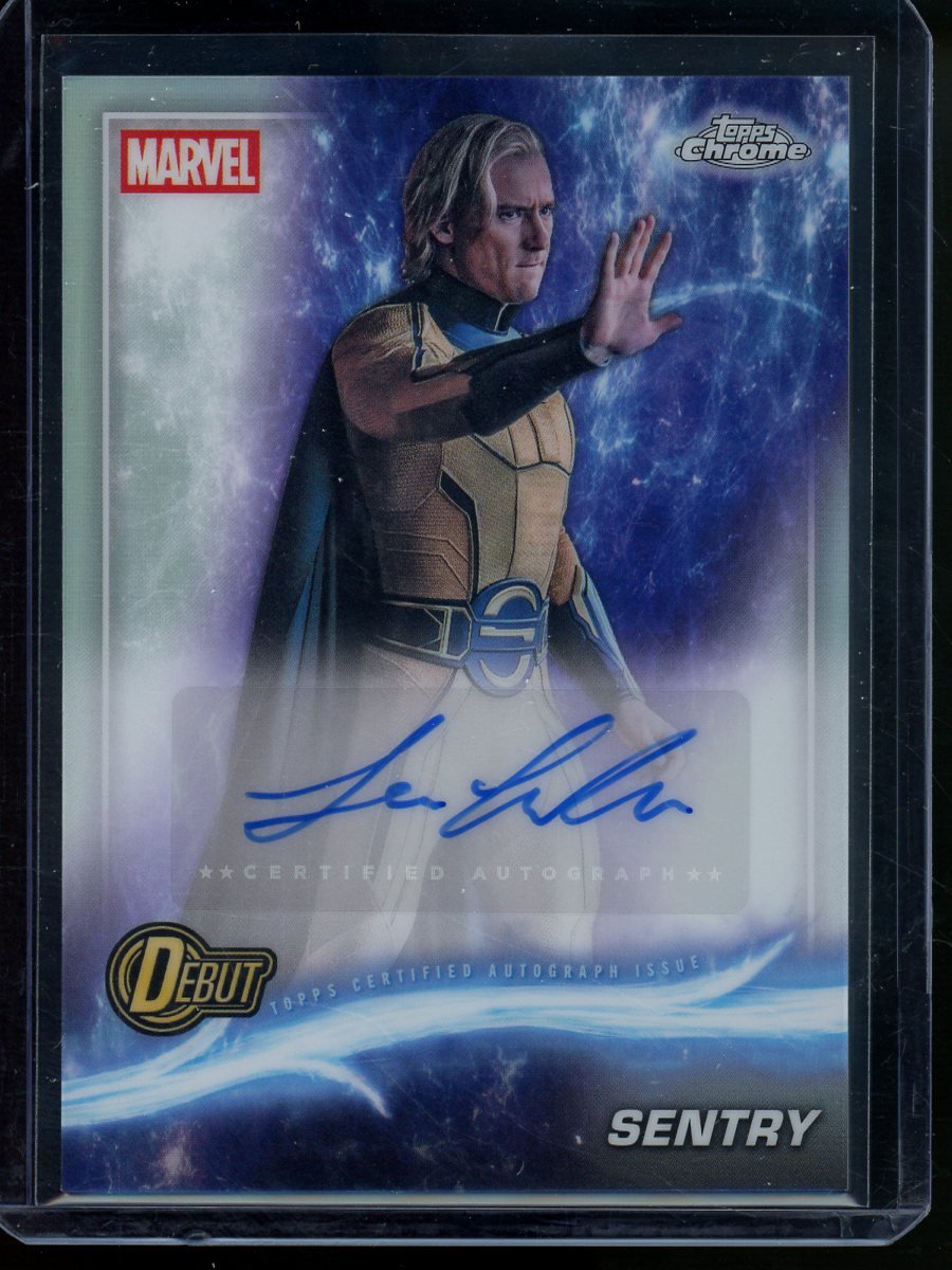 2025 Topps Chrome Marvel Sentry Debut Autograph Refractor Lewis Pullman Thunderbolts - Trading Card Market