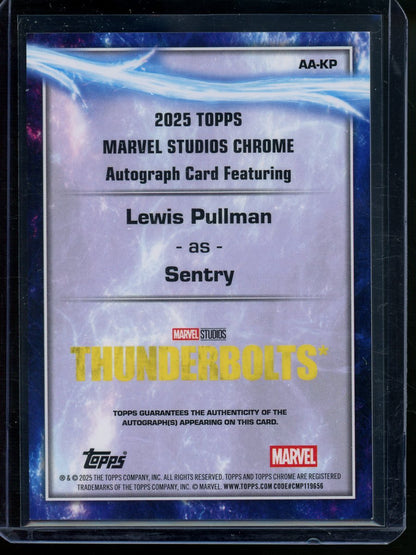 2025 Topps Chrome Marvel Sentry Debut Autograph Refractor Lewis Pullman Thunderbolts - Trading Card Market