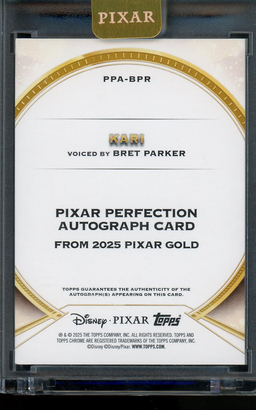 2025 Topps Pixar Gold Pixar Kari Bret Parker Autograph /100 - Trading Card Market