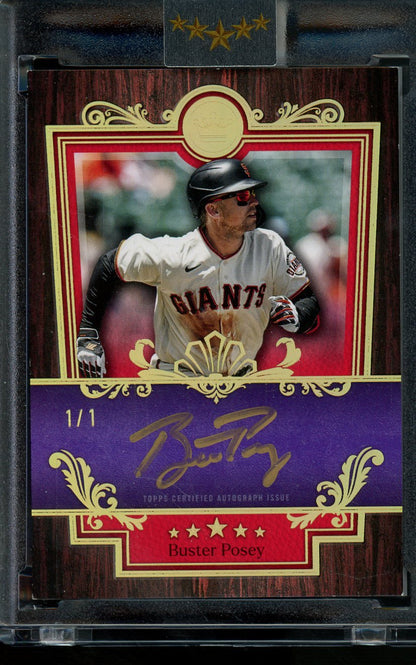 2025 Topps Five Star Buster Posey 1/1 Baseball Royalty Autograph Gold Ink Giants - Trading Card Market