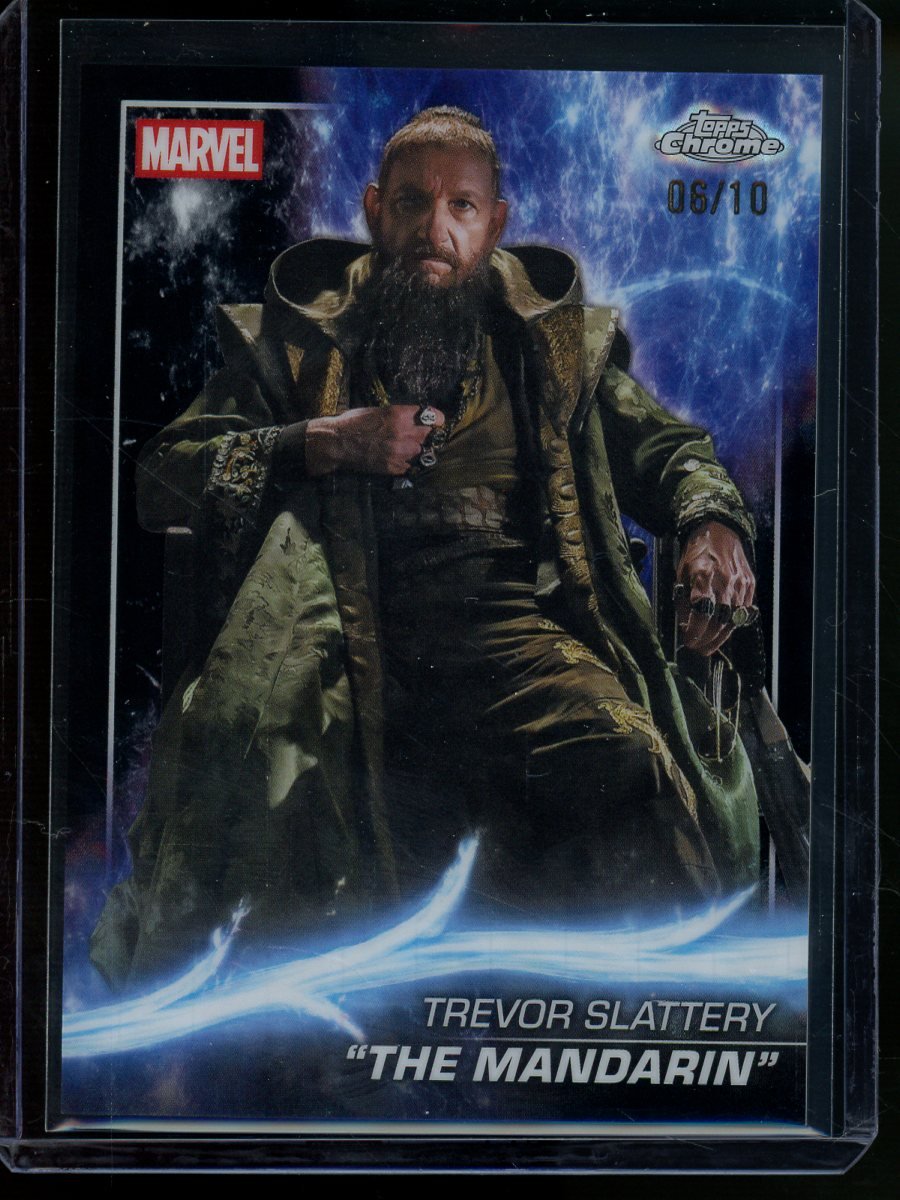 2025 Topps Chrome Marvel Trevor Slattery The Mandarin Black /10 Iron Man 3 - Trading Card Market