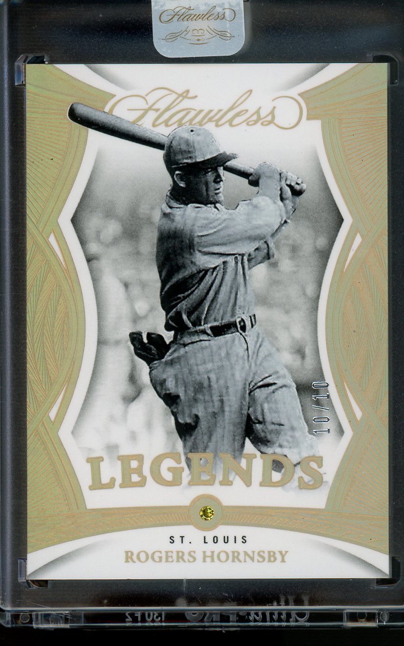 2025 Panini Flawless Rogers Hornsby Legends Yellow Diamond /10 Cardinals - Trading Card Market
