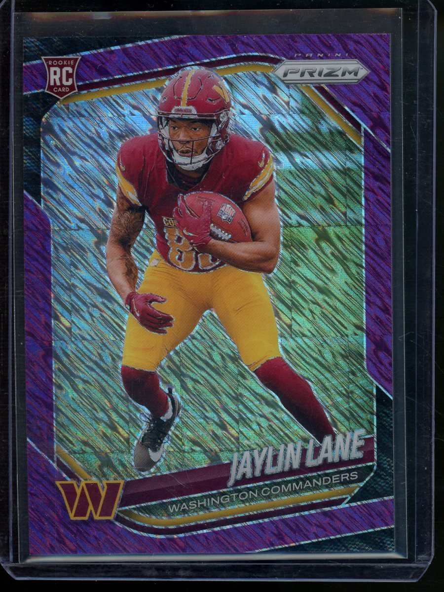 2025 Panini Prizm Jaylin Lane Rookie Purple Shimmer FOTL /15 Commanders - Trading Card Market