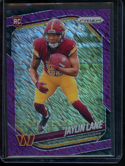 2025 Panini Prizm Jaylin Lane Rookie Purple Shimmer FOTL /15 Commanders - Trading Card Market