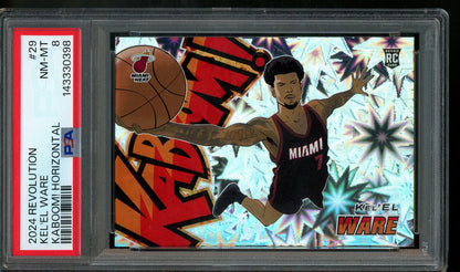 2024 Panini Revolution Kel'el Ware Rookie Kaboom Horizontal PSA 8 Heat - Trading Card Market