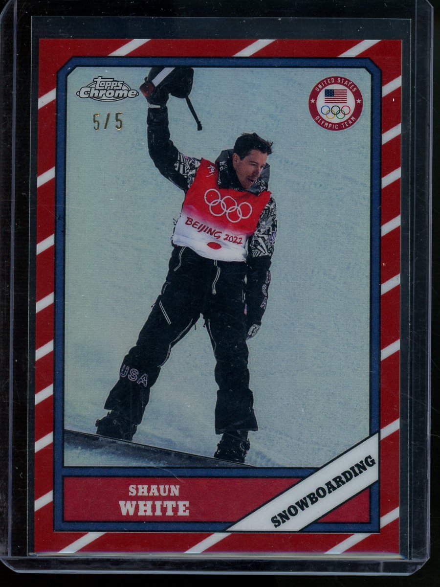 2026 Topps Chrome Shaun White Olympic Red Refractor /5 - Trading Card Market