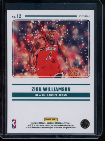 2025 Panini Optic Zion Williamson Mythical Case Hit Pelicans - Trading Card Market