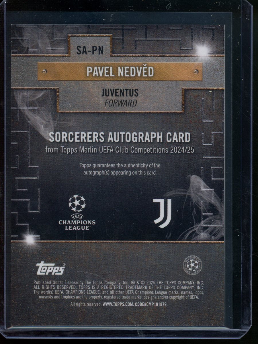 2025 Topps Merlin Pavel Nedved Sorcerers Autograph /25 Juventus - Trading Card Market