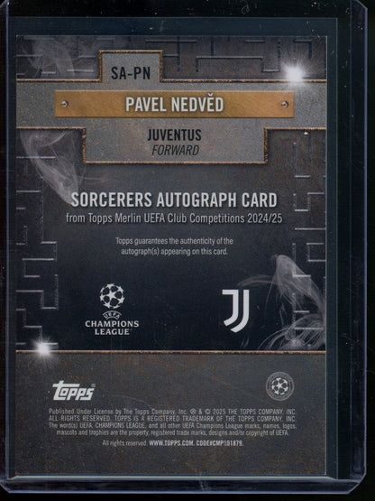 2025 Topps Merlin Pavel Nedved Sorcerers Autograph /25 Juventus - Trading Card Market