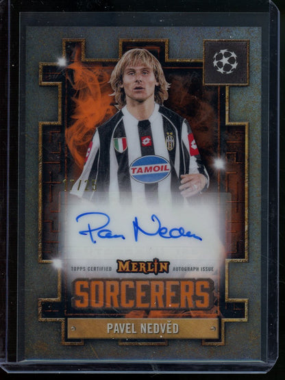 2025 Topps Merlin Pavel Nedved Sorcerers Autograph /25 Juventus - Trading Card Market