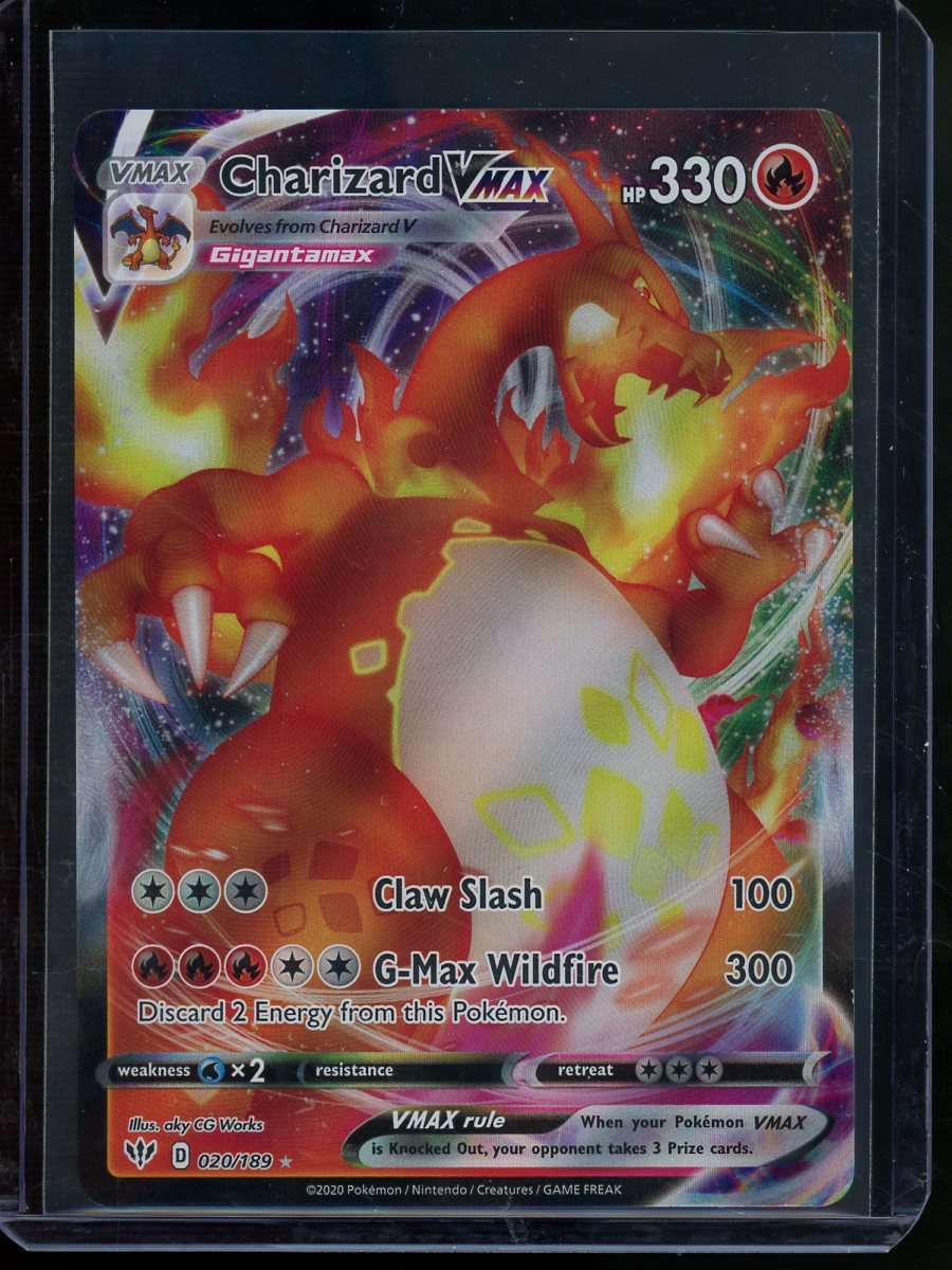 2020 Pokemon Darkness Ablaze Charizard Vmax 020/189 - Trading Card Market