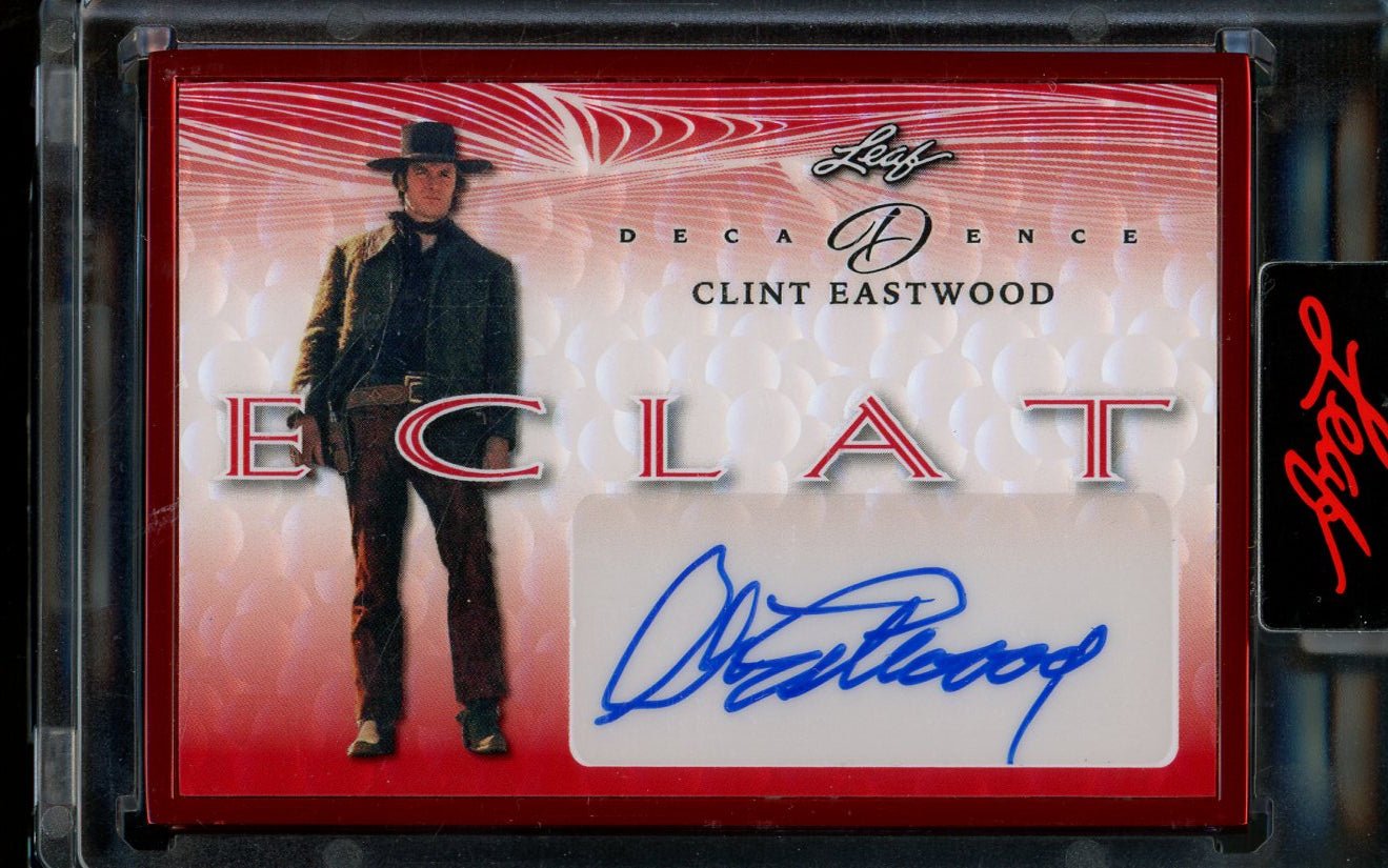 2023 Leaf Decadence Clint Eastwood Eclat Autograph Red /3 - Trading Card Market