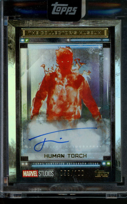 2025 Topps Marvel Joseph Quinn / Human Torch Autograph Refractor /100 - Trading Card Market