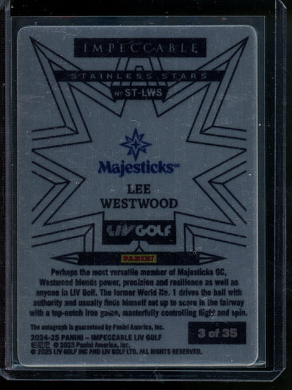 2025 Panini Impeccable Lee Westwood Stainless Stars Rookie Autograph /35 - Trading Card Market