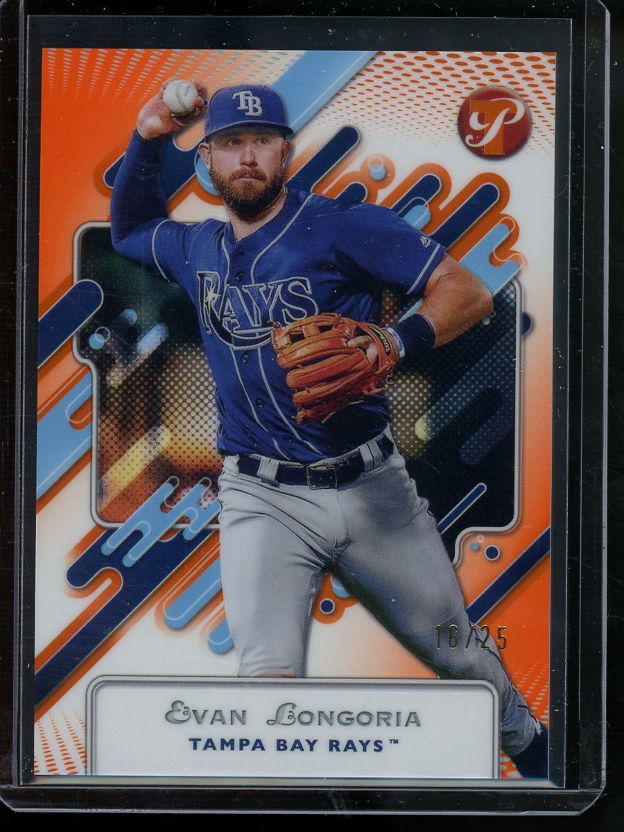 2025 Topps Pristine Evan Longoria Orange Refractor /25 Rays - Trading Card Market