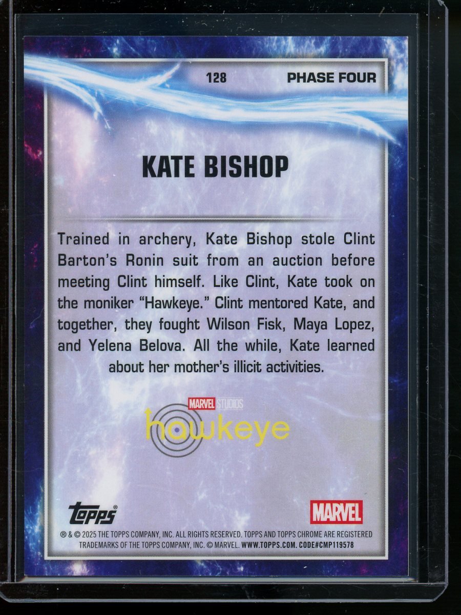 2025 Topps Chrome Kate Bishop Gold Refractor /50 Hawkeye - Trading Card Market