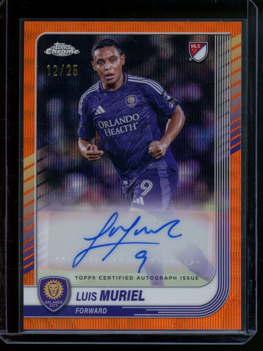 2025 Topps Chrome Luis Muriel Orange Autograph /25 Orlando City - Trading Card Market