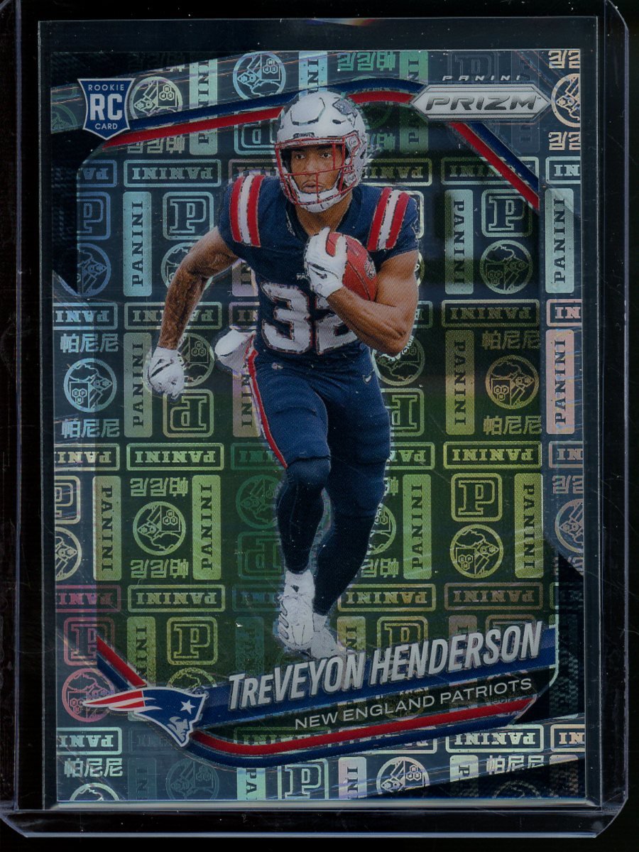 2025 Panini Prizm TreVeyon Henderson Panini Logo Rookie /20 Patriots - Trading Card Market