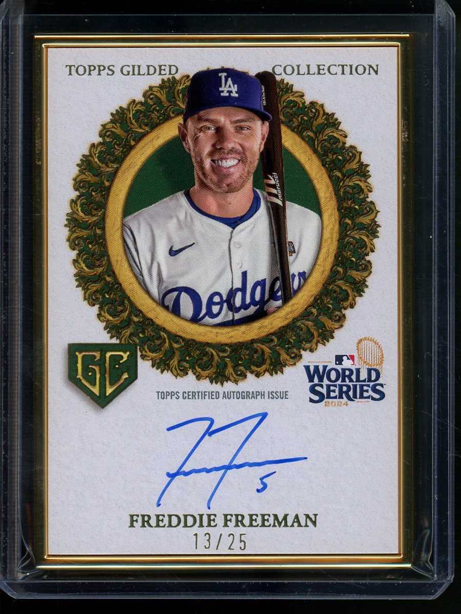 2025 Topps Gilded Freddie Freeman World Series Champions Framed Autograph /25 Dodgers - Trading Card Market