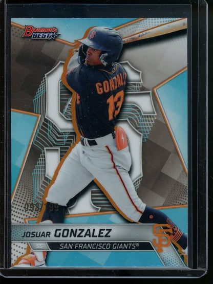 2025 Bowmans Best Josuar Gonzalez Blue /199 Giants - Trading Card Market