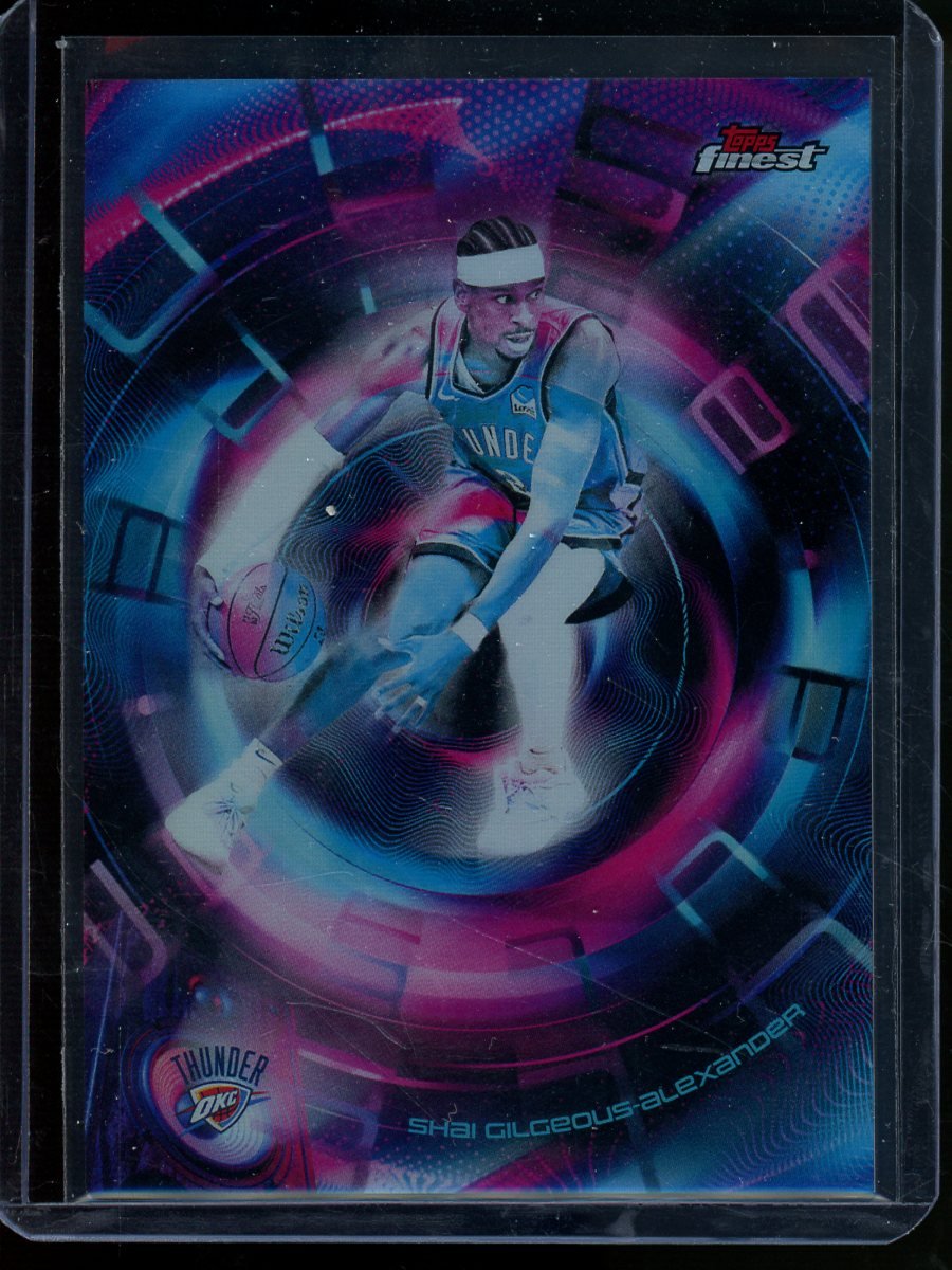 2026 Topps Finest Shai Gilgeous - Alexander Pulse Case Hit Thunder - Trading Card Market
