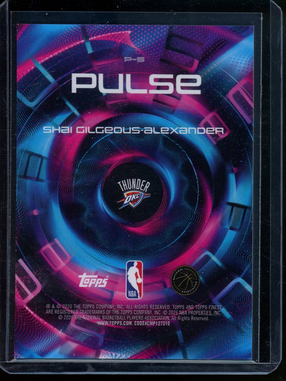 2026 Topps Finest Shai Gilgeous - Alexander Pulse Case Hit Thunder - Trading Card Market