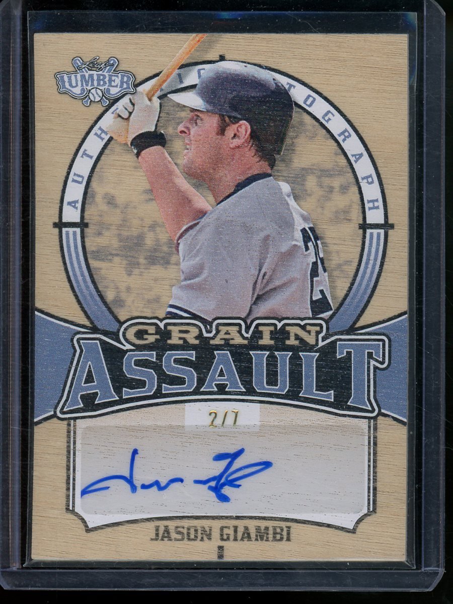 2024 Leaf Lumber Jason Giambi Grain Assult Autograph /7 Athletics - Trading Card Market