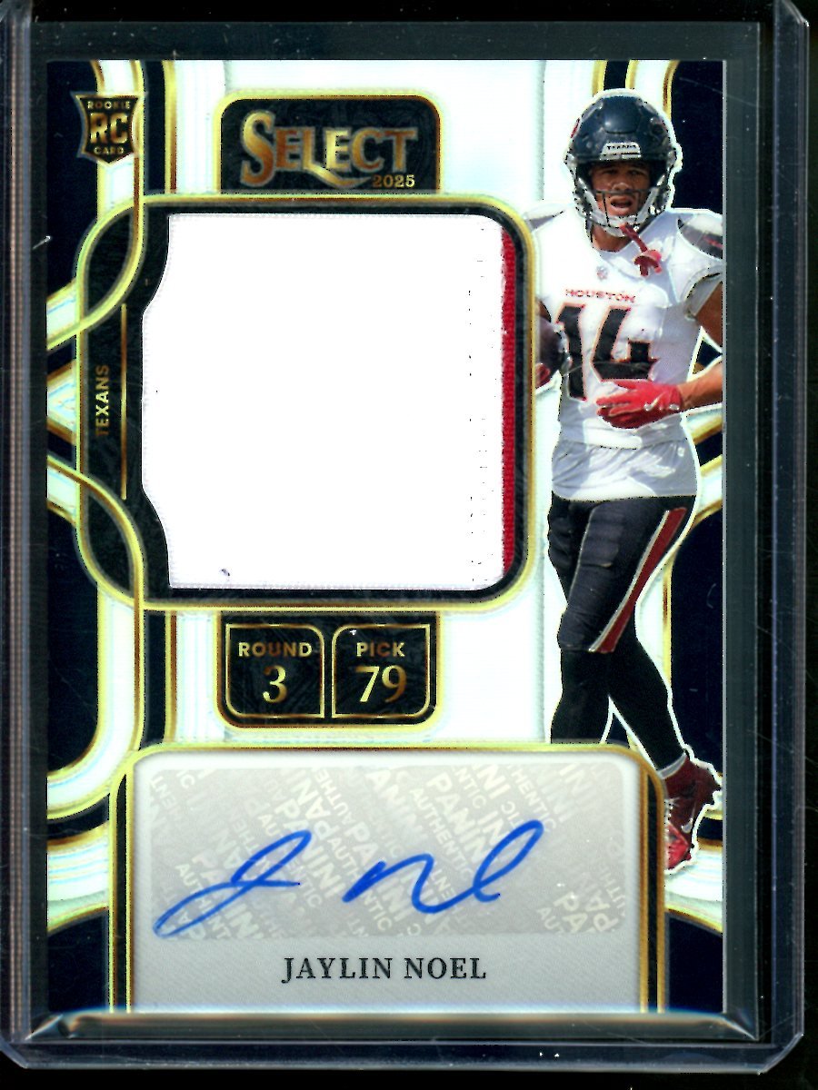 2025 Panini Select Jaylin Noel Prime Selection Patch Autograph /199 Texans - Trading Card Market