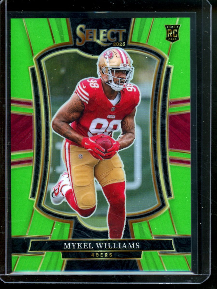 2025 Panini Select Mykel Williams Rookie Green /49 49ers - Trading Card Market