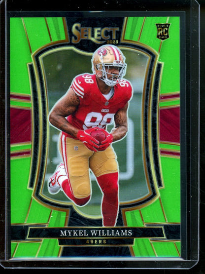 2025 Panini Select Mykel Williams Rookie Green /49 49ers - Trading Card Market