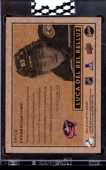 2025 Upper Deck Vintage Luca Del Bel Belluz Rookie Autograph Blue Jackets - Trading Card Market