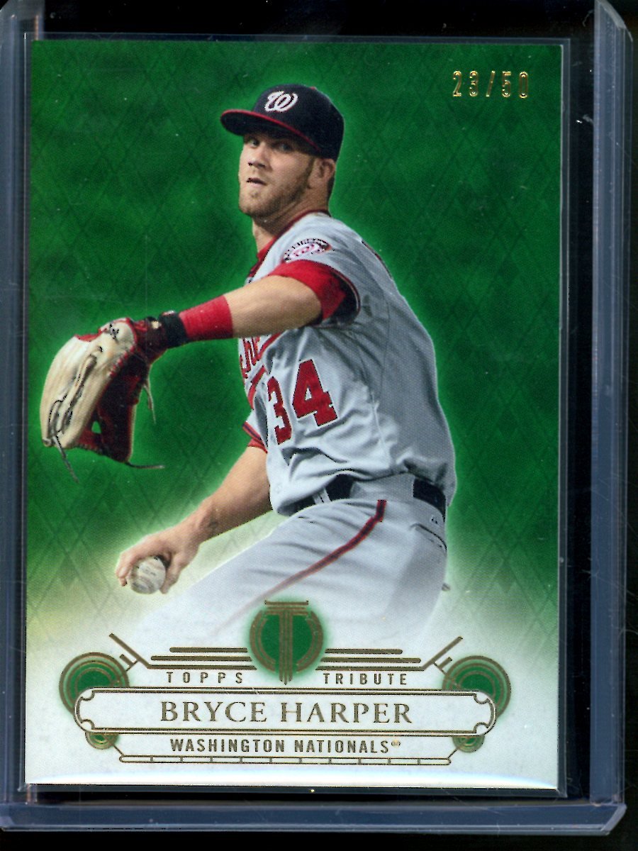 2014 Topps Tribute Bryce Harper Green /50 Phillies - Trading Card Market