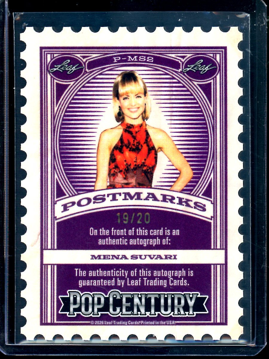 2026 Leaf Pop Century Mena Suvari Postmarks Autograph /20 American Beauty - Trading Card Market
